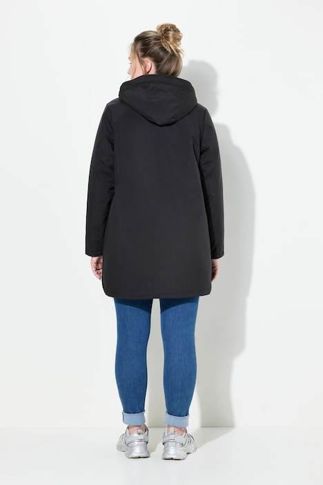 Wendejacke aus Softshell, wasserabweisend, Kapuze