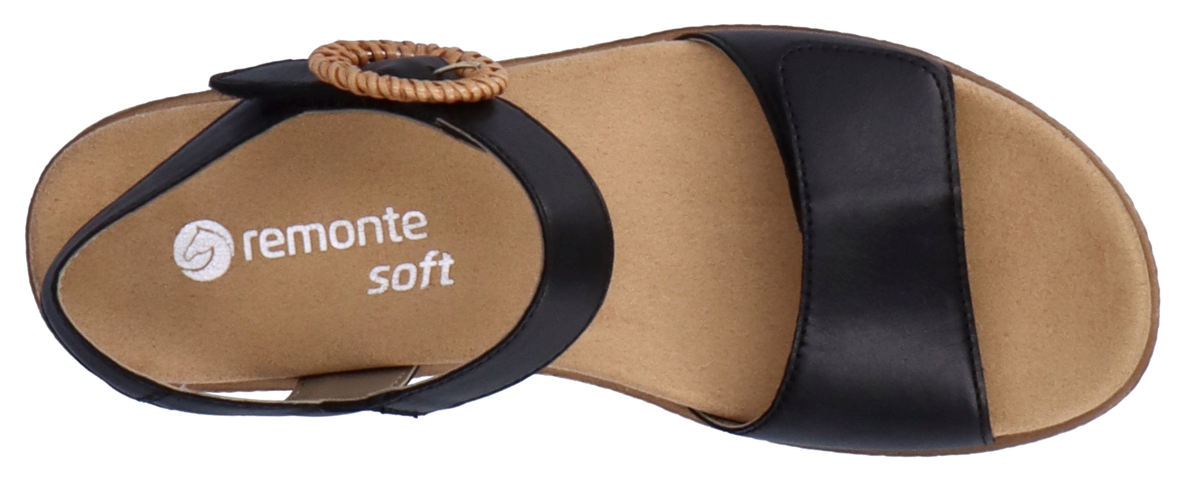 Remonte Keilsandalette  , Sommerschuh, Riemchensandale mit praktischem Klettverschlüssen