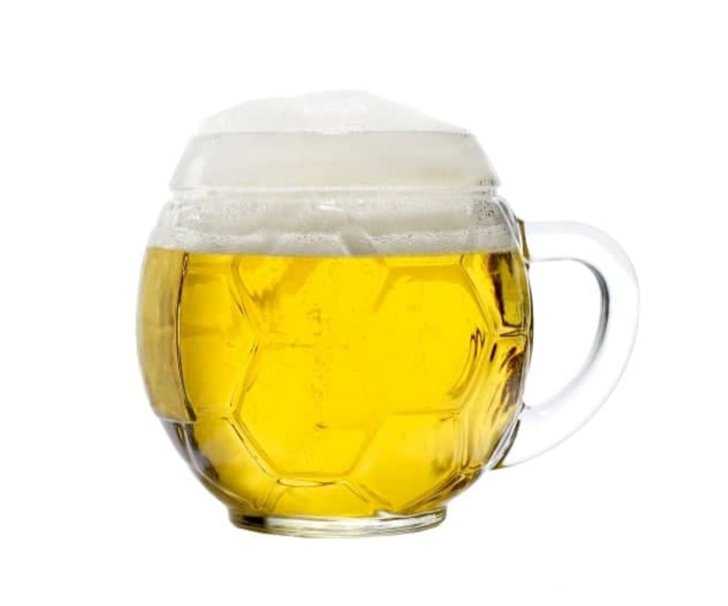 Bierglas 6er Set Biergläser Fussball Bierkanne 0,3 Liter