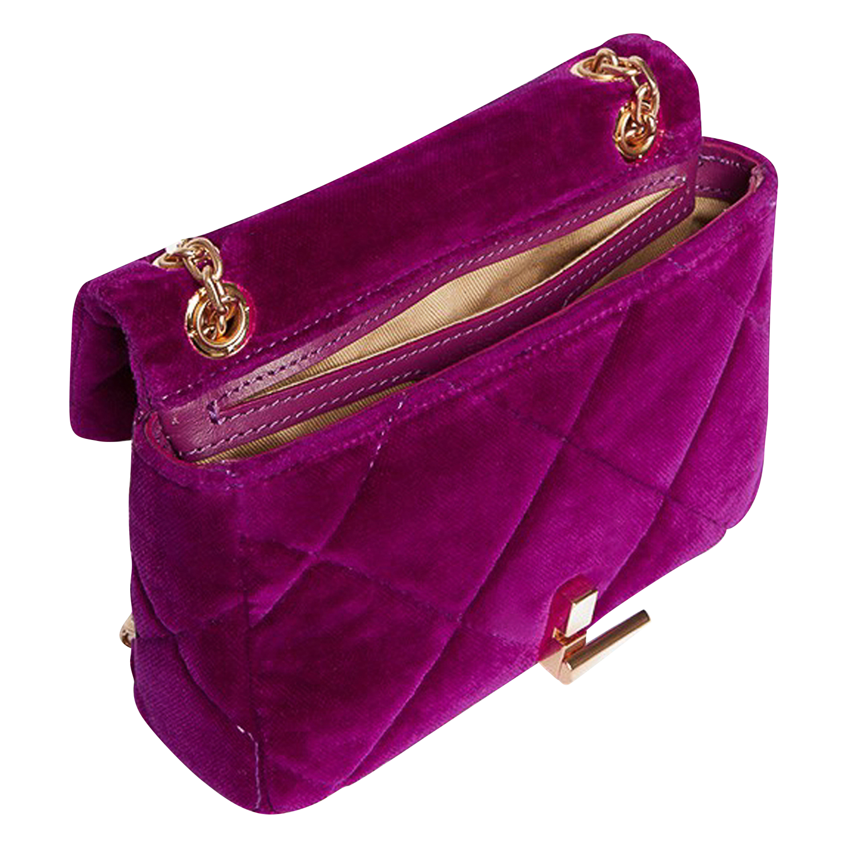 NANO MOON - Sac bandoulière en velours | Violet