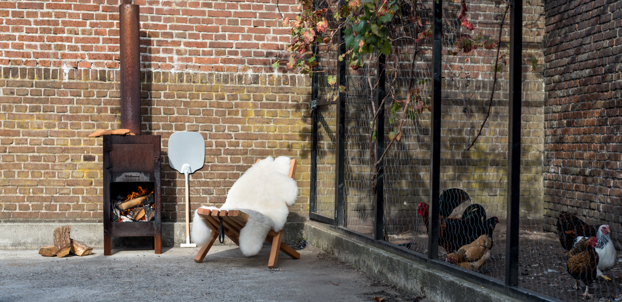 Tuinstoel Fieldchair larixhout