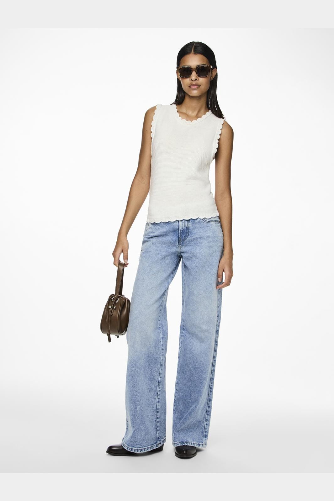 Pieces Pcmary Sl Knit Top Pa