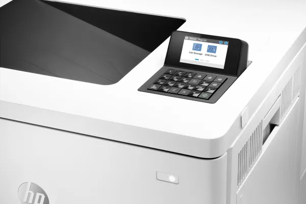 HP LaserJet Enterprise M554dn - Printer - farve - Duplex - laser - A4/Legal - 1200 x 1200 dpi - op til 33 spm (mono) / op til 33 spm (farve) - kapacitet: 650 ark - USB 2.0, Gigabit LAN, USB 2.0 vært