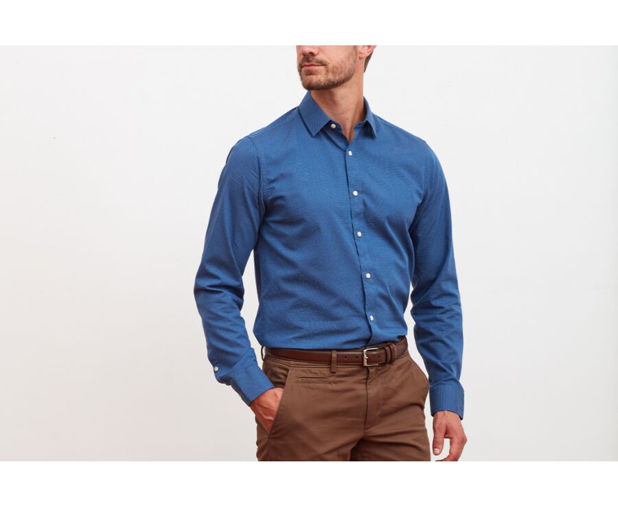 Chemise texturée homme Denim - MARCEAU