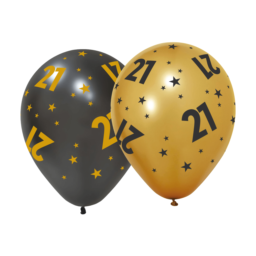 21 Jaar Ballonnen 31cm 6st