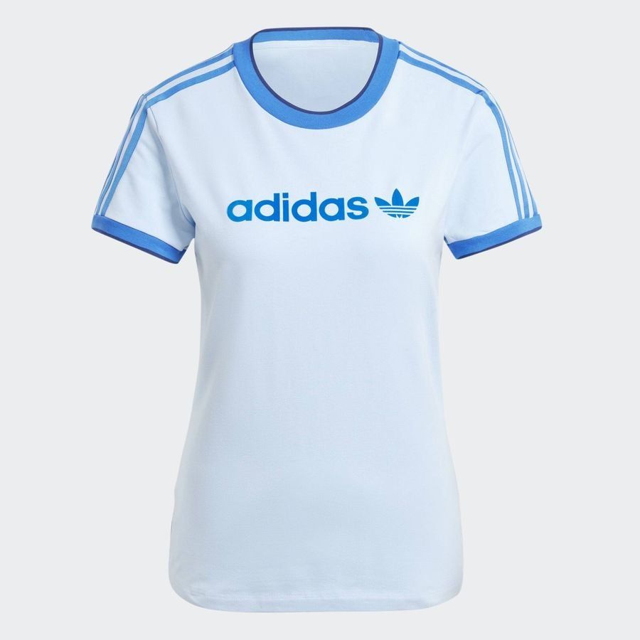 Adidas Original T-shirt 3 bandes coupe slim badge graphique