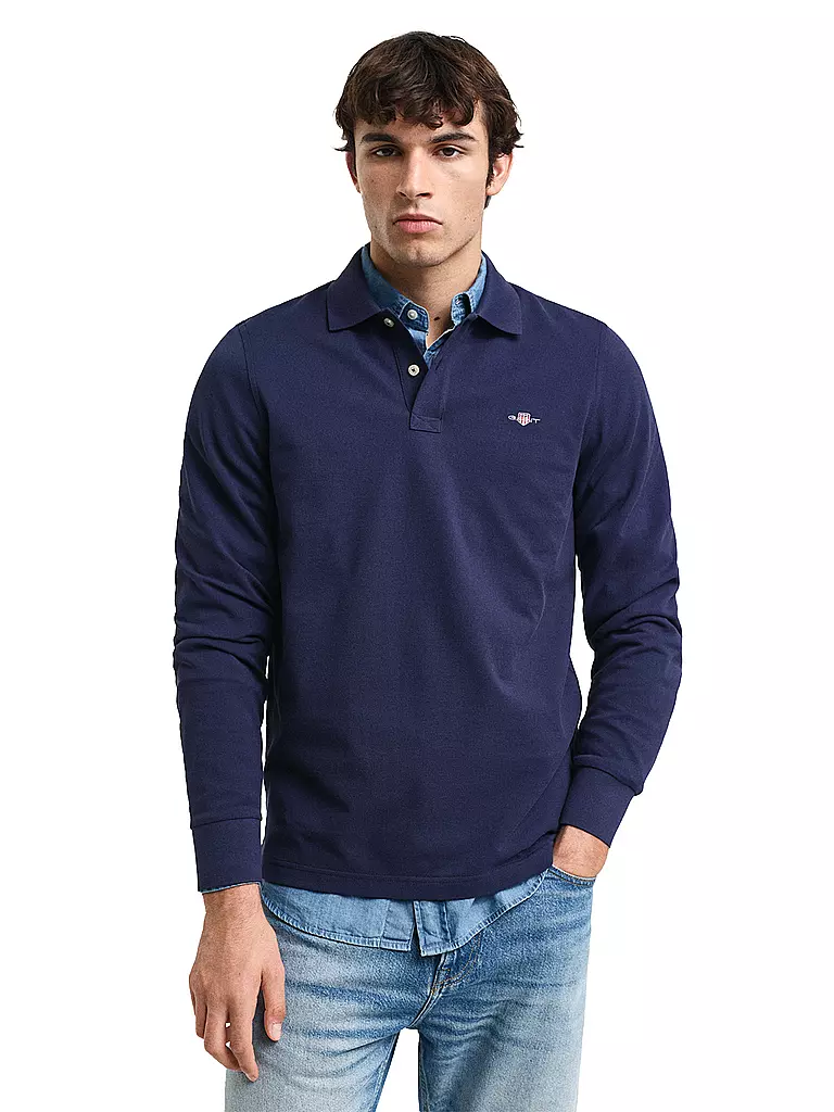 GANT Polokragen  dunkelblau