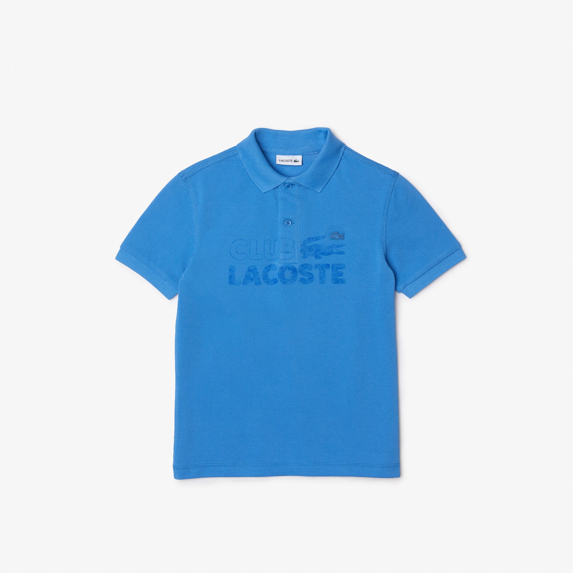 Polo garçon Lacoste avec marquage en coton biologique Polos - Bleu - Lacoste - Garçon