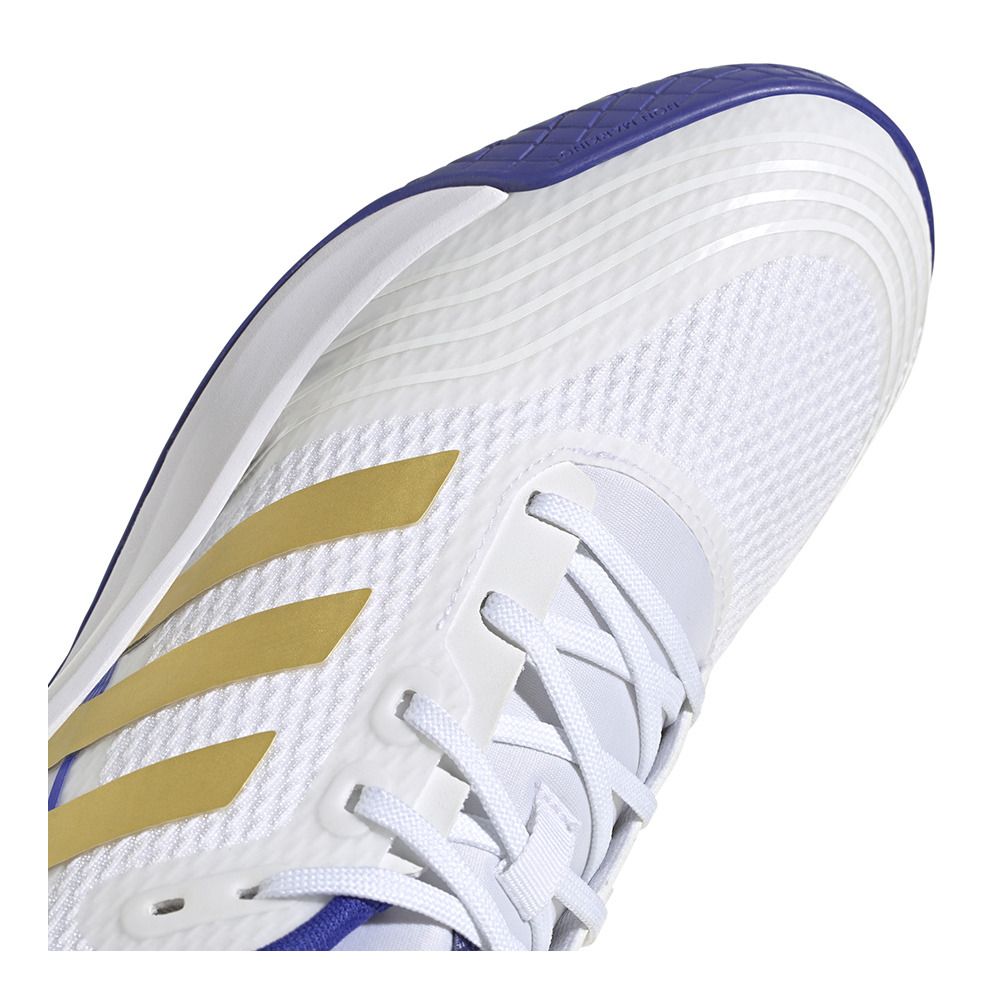 Adidas Performance NOVAFLIGHT PRIMEGREEN - Chaussures volleyball Homme white/gold/lucid blue