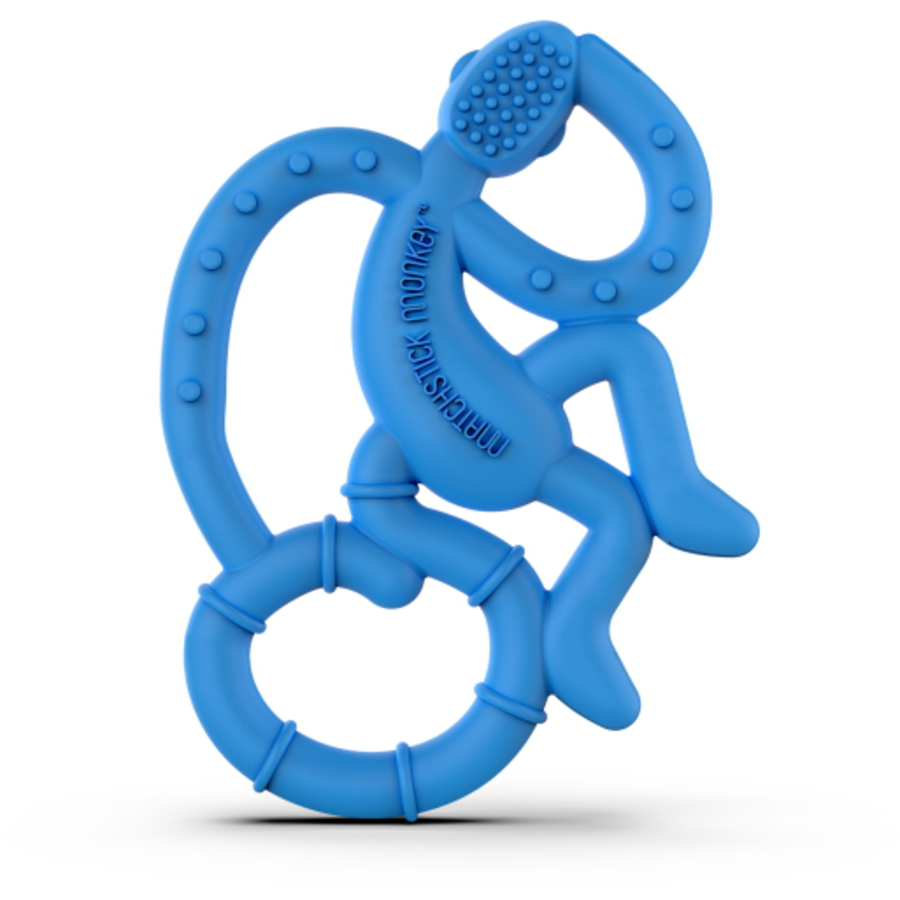 MATCHSTICK MONKEY™ Beißring Affe mini, blau