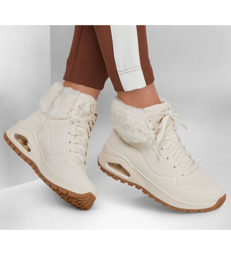 Tênis Skechers Uno Bege Resistente