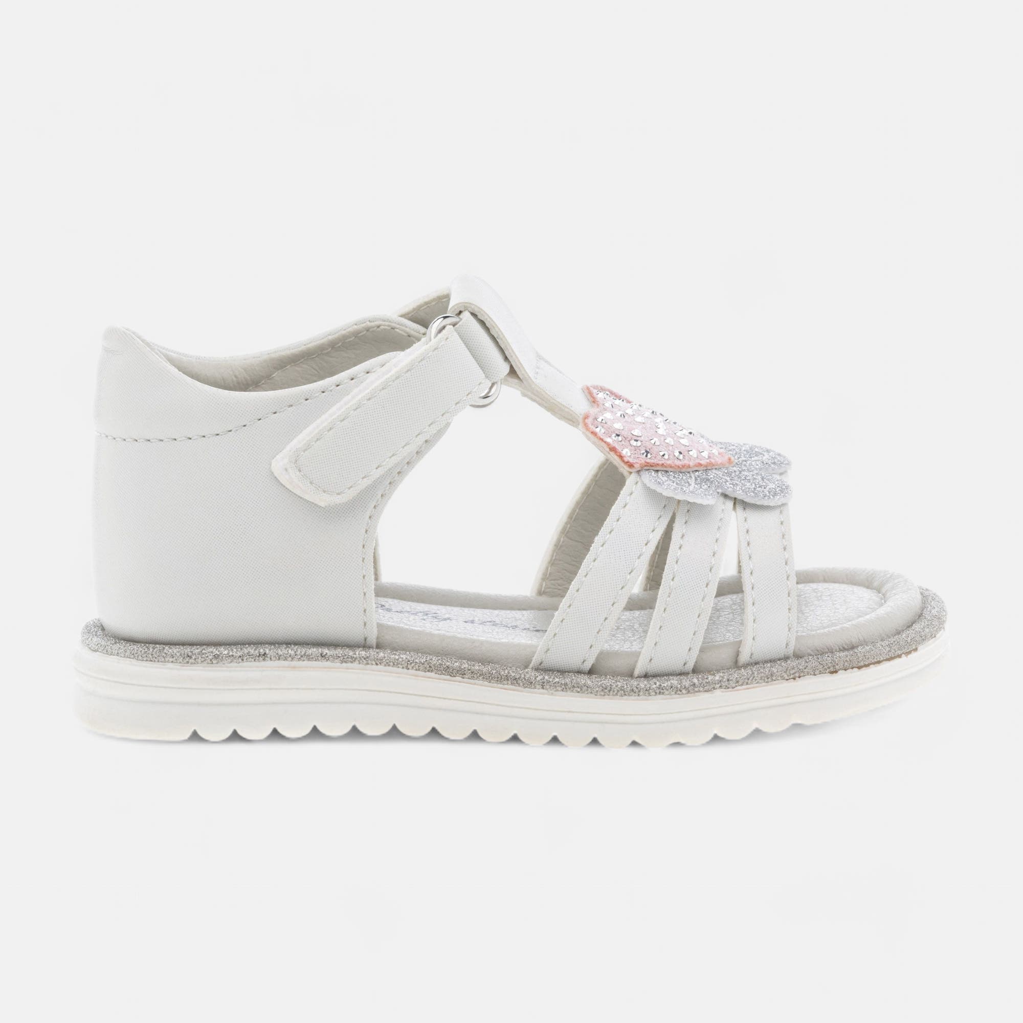 Nu-pieds Bébé fille argent
