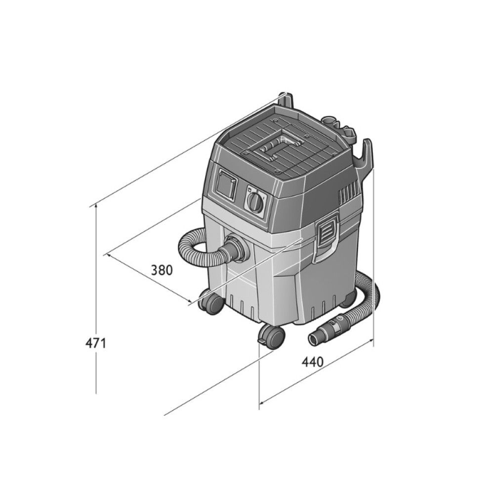GROVSTØVSUGER FEIN DUSTEX 25 L 1380W