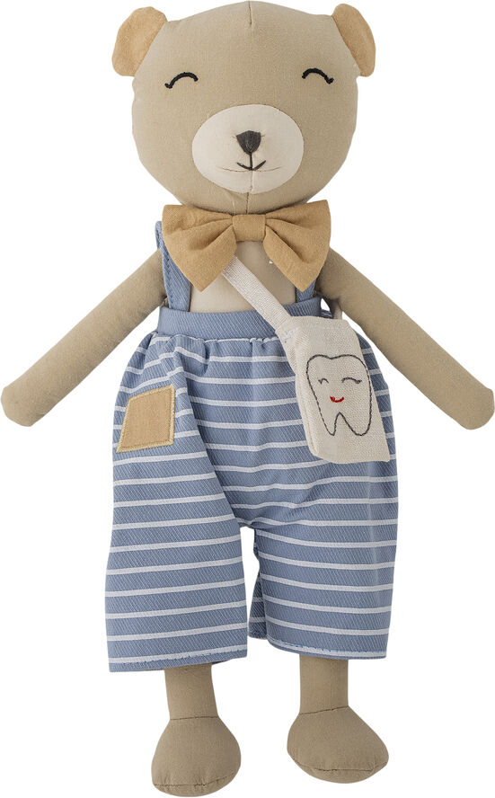 Bloomingville Mini Teddie Tandfe, Blå, Polyester Blå