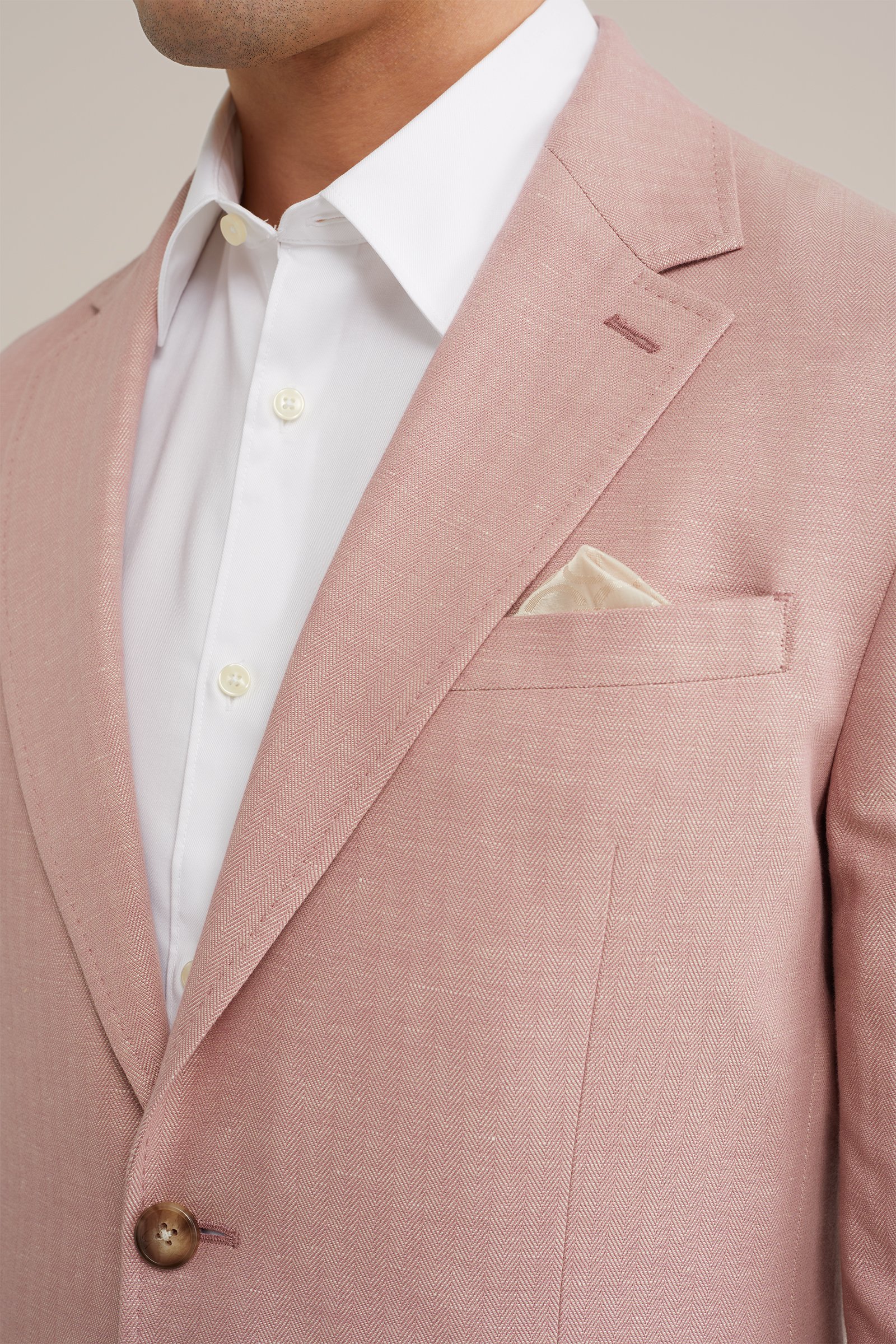 premium linnenmix blazer Van Gils Oudroze