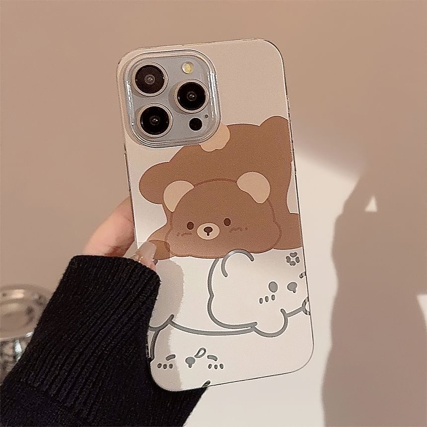 Mobby - Bear telefoonhoesje - 15 Pro Max / 15 Pro / 15 Plus / 15 / 14 Pro Max / 14 Pro / 14 Plus / 14 / 13 Pro Max / 13 Pro / 13 / 12 Pro Max / 12 Pro / 12 / 11 Pro Max / 11 Pro / 11 / XR / Xs Max / X / Xs / 7 Plus / 8 Plus / 7 / 8 / SE