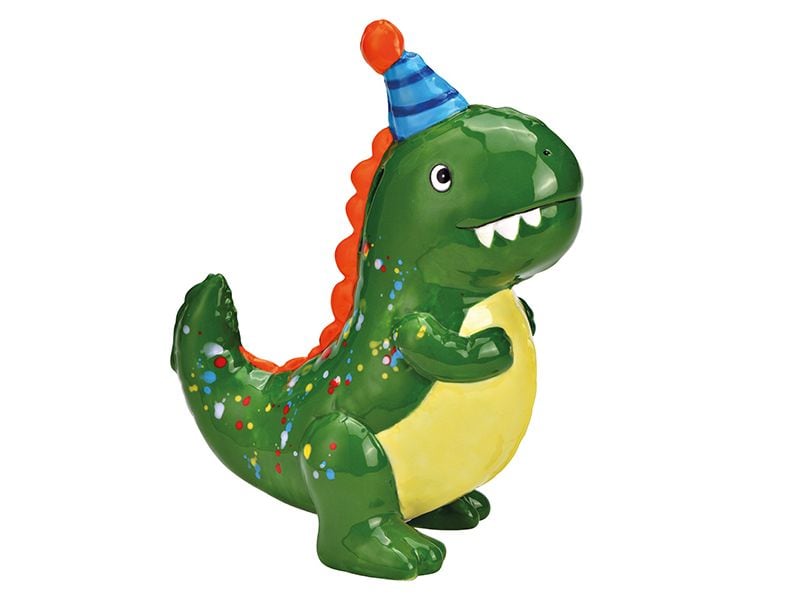 G. Wurm Spardose Dino 18 x 22 x 10 cm Sparkasse zum Aufbewahren von Geld