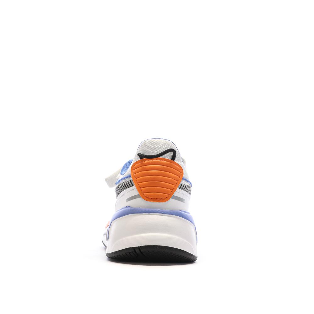 Puma Baskets Blanches/Bleu/Orange Garçon Puma 395555-03