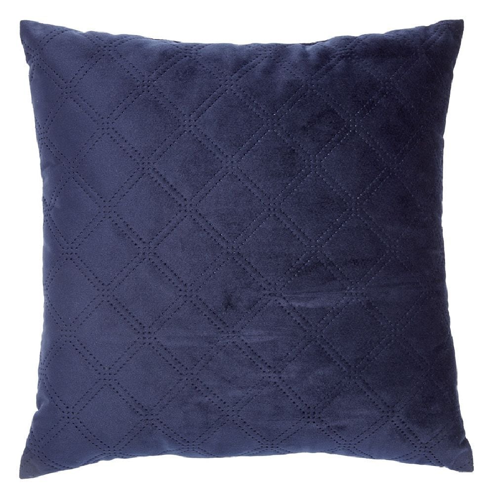 Coussin velours effet matelassé 40x40 cm