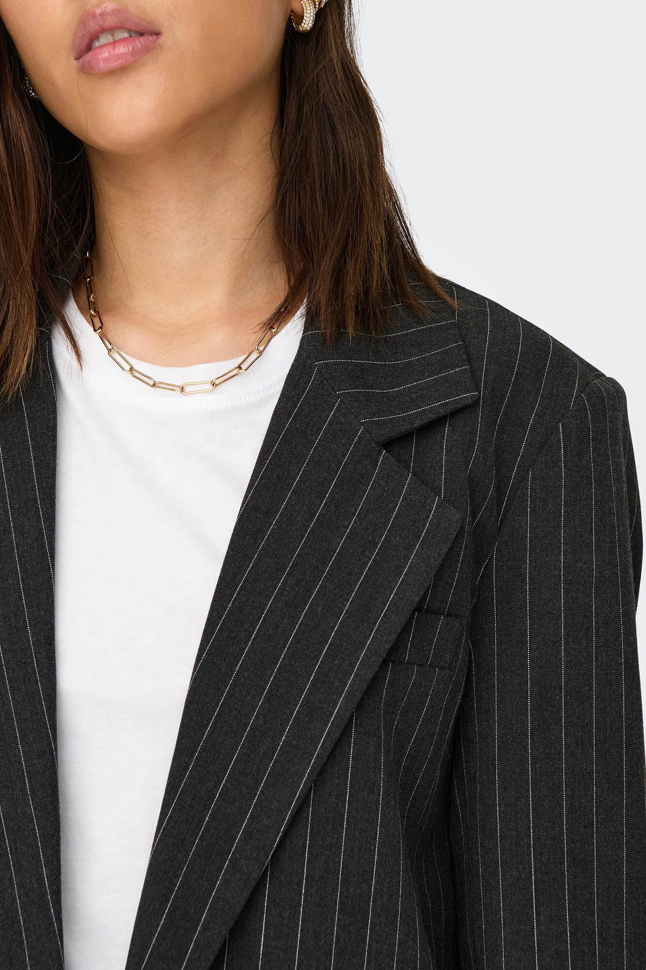 Blazer listrado oversized