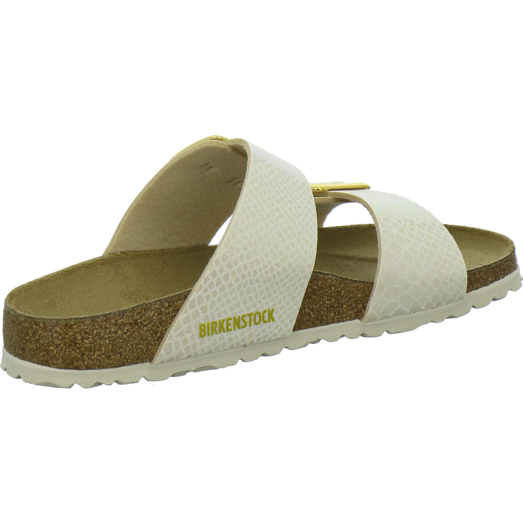 Birkenstock Pantoletten Damen Sydney Cushion Buckle Beige