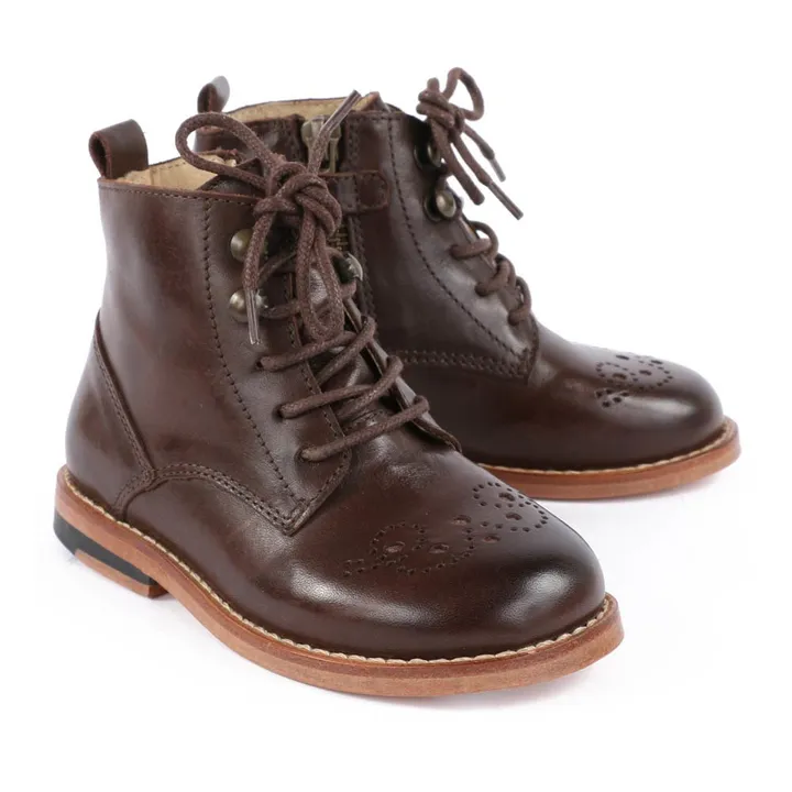 Young Soles Bottines Lacets Buster | Marron