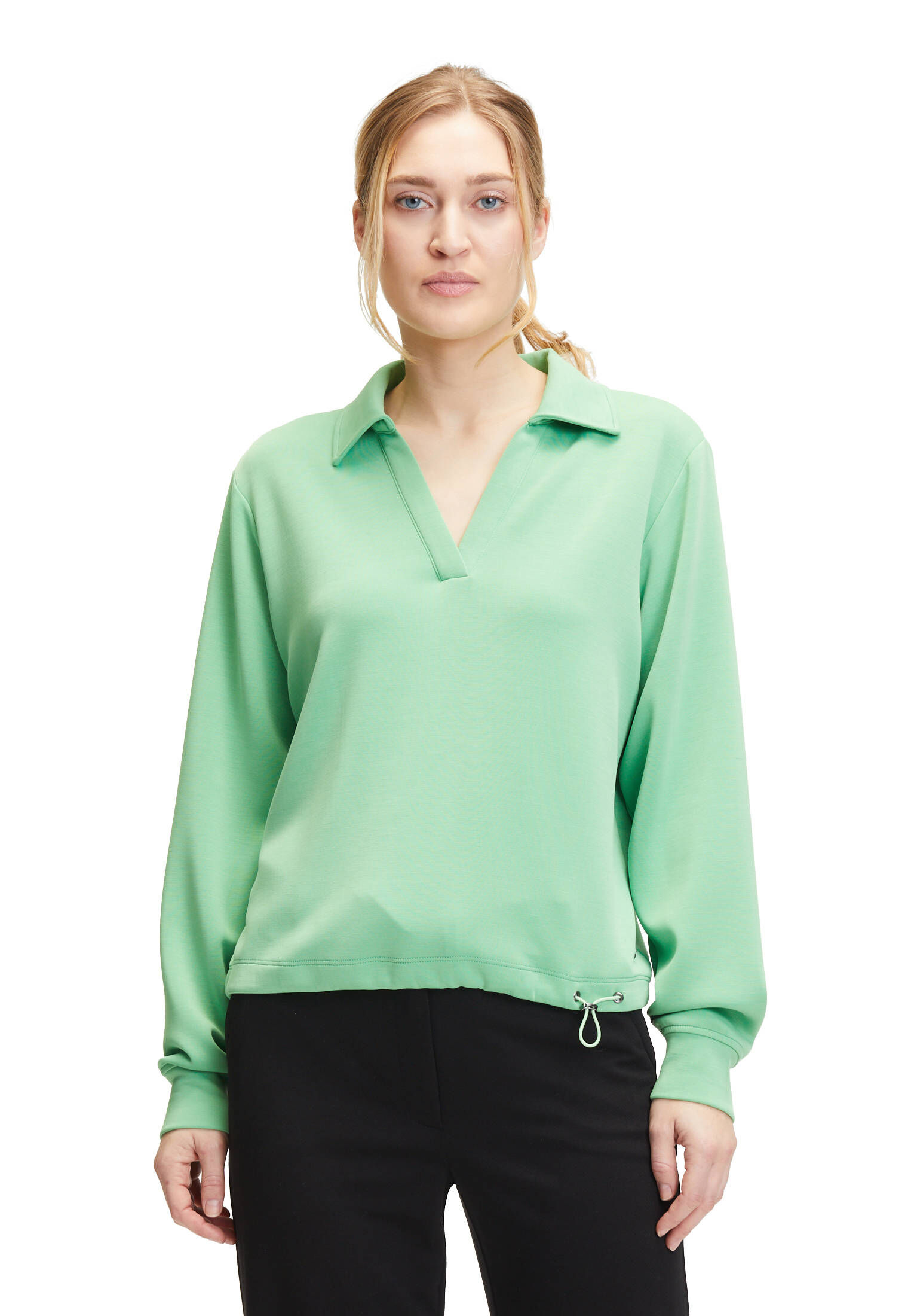 Betty & Co| Damen Sweatshirt mit Kragen