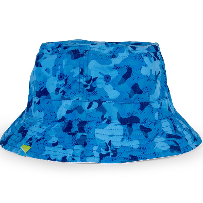 Bob Preston Innovations Bucket Hat Réversible - Bleu/Blanc
