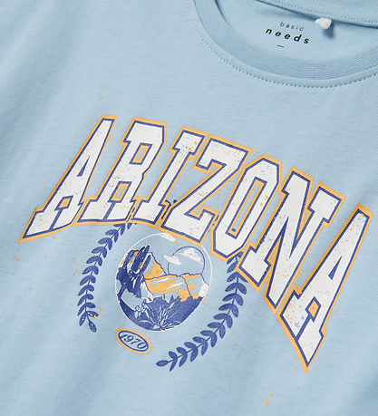 Name It T-shirt - NkfViolet - Chambray Blue/Arizona