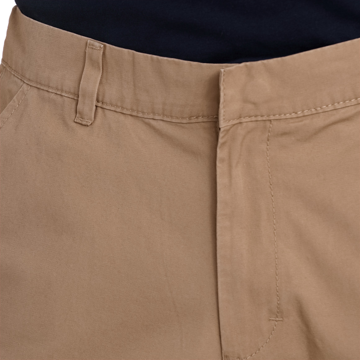 Jonas Nielsen Herren Hose mit elastischem Bund dunkelbeige