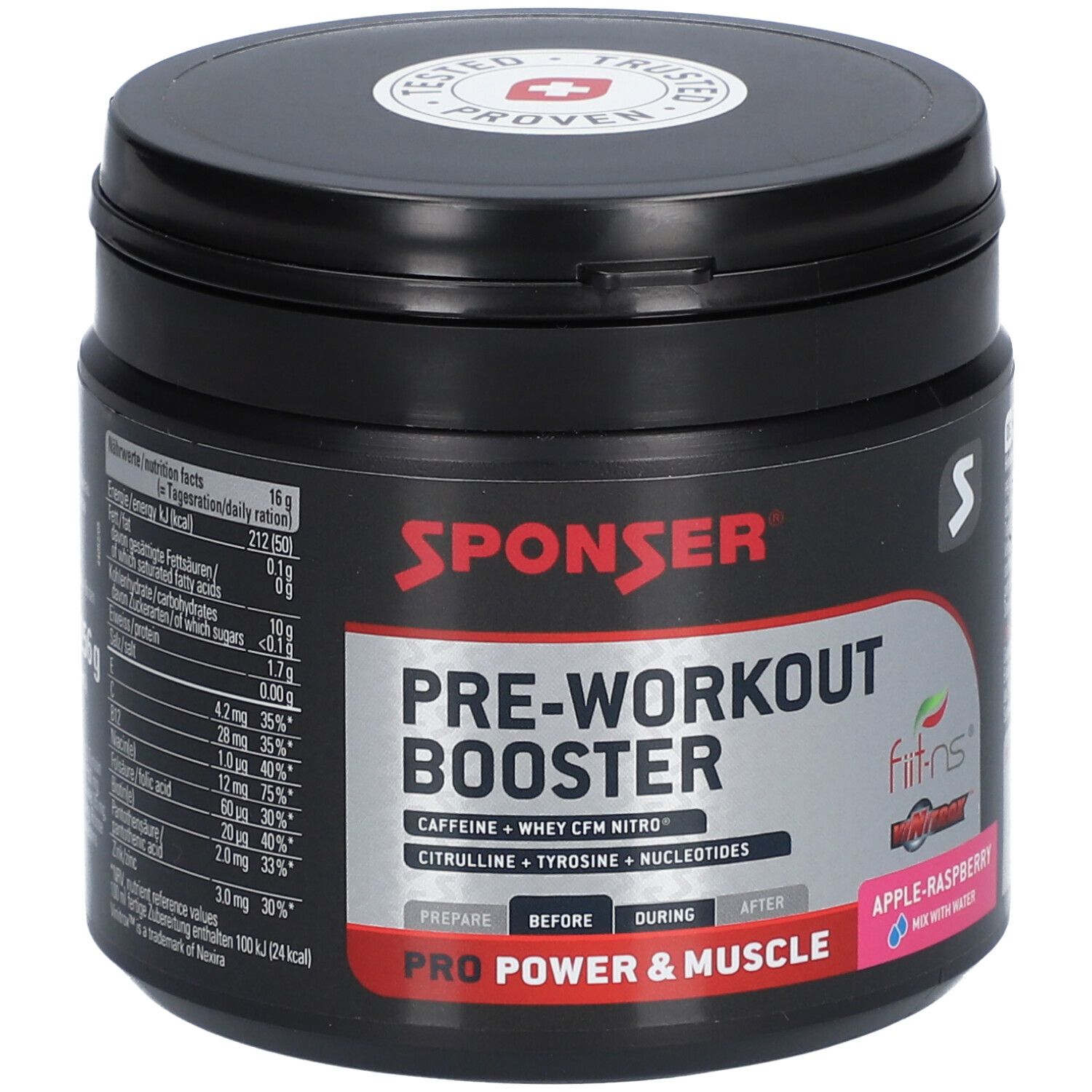 SPONSER® Pre Workout Booster Apple-Cranberry