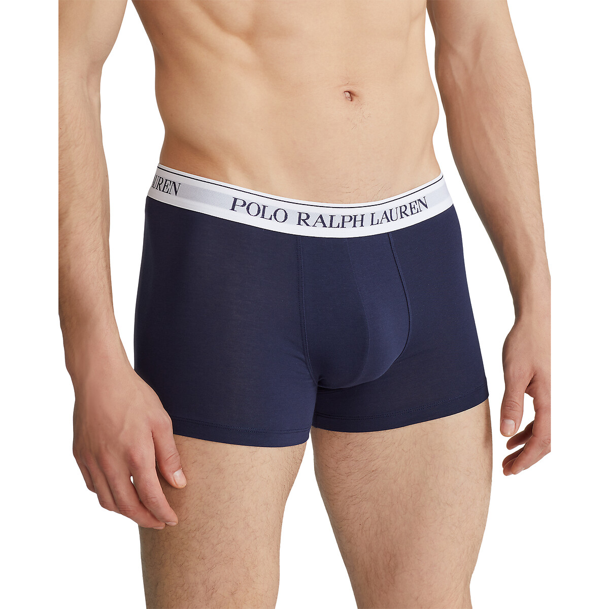POLO RALPH LAUREN<br>Conjunto de 3 cuecas boxer clássicas em algodão elástico