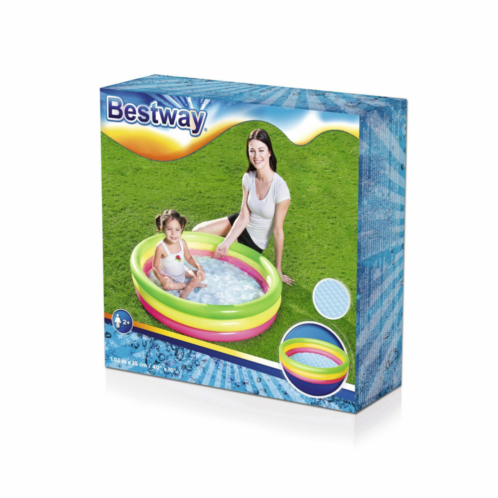 Bestway Kinderbad Rond Swim Squad Play Pool 102 cm