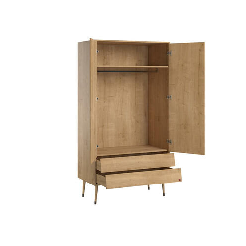 Chambre TRIO Lit 60x120 Commode Armoire BOSQUE NEW Bois - VOX