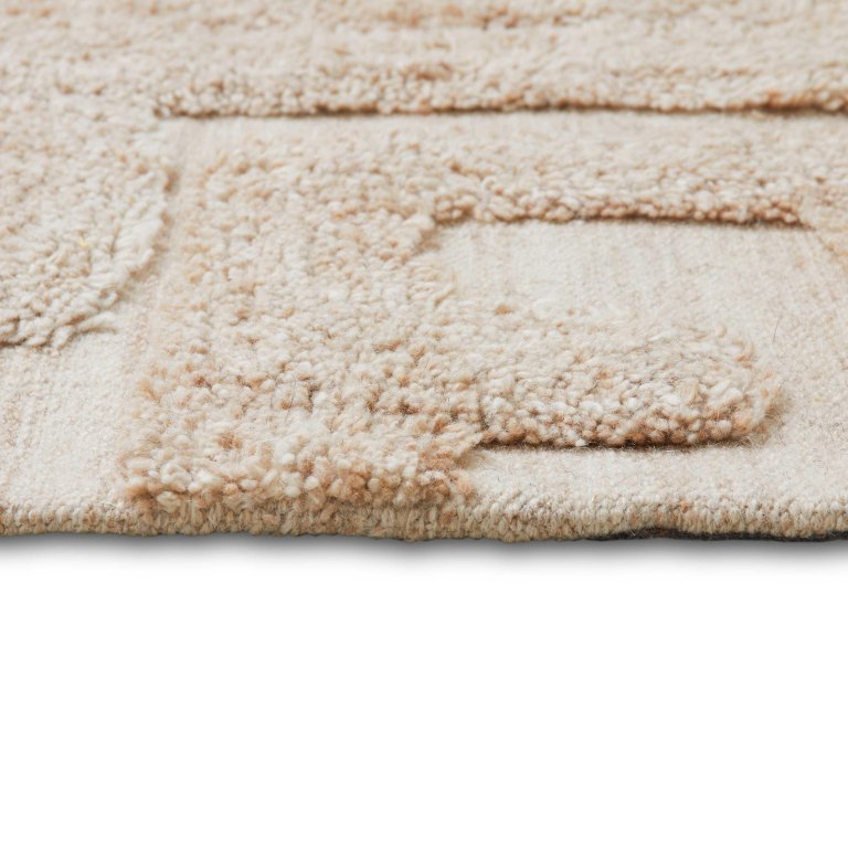 HKliving Tufted vloerkleed 200x300 Limestone