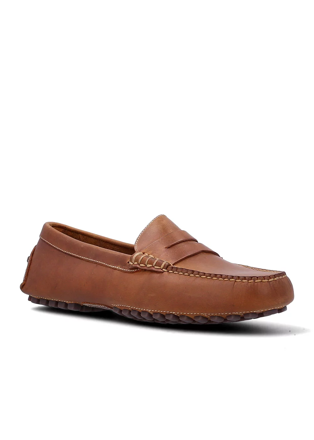 MOCASSIN DRIVER CUIR GOLD