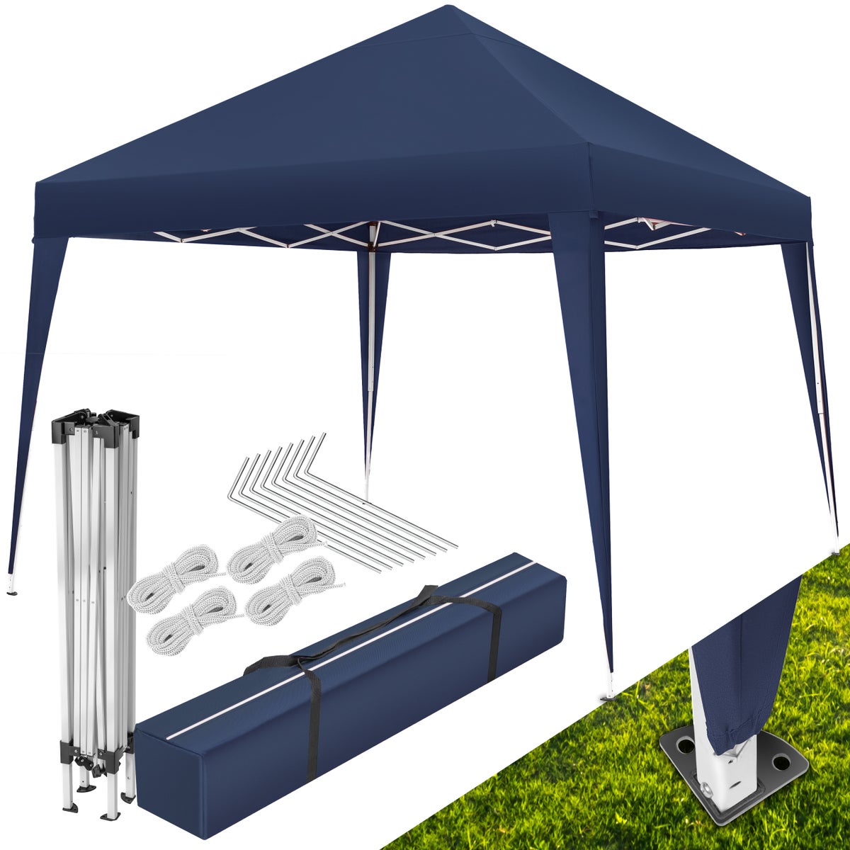 tectake Linosa 3 x 3 m paviljoen inclusief scheerlijnen, haringen en draagtas