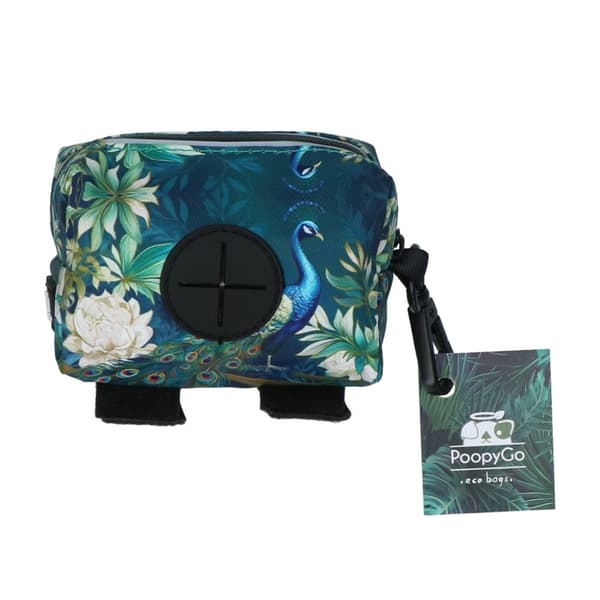 PoopyGo Poop bag dispenser Peacock (blå)