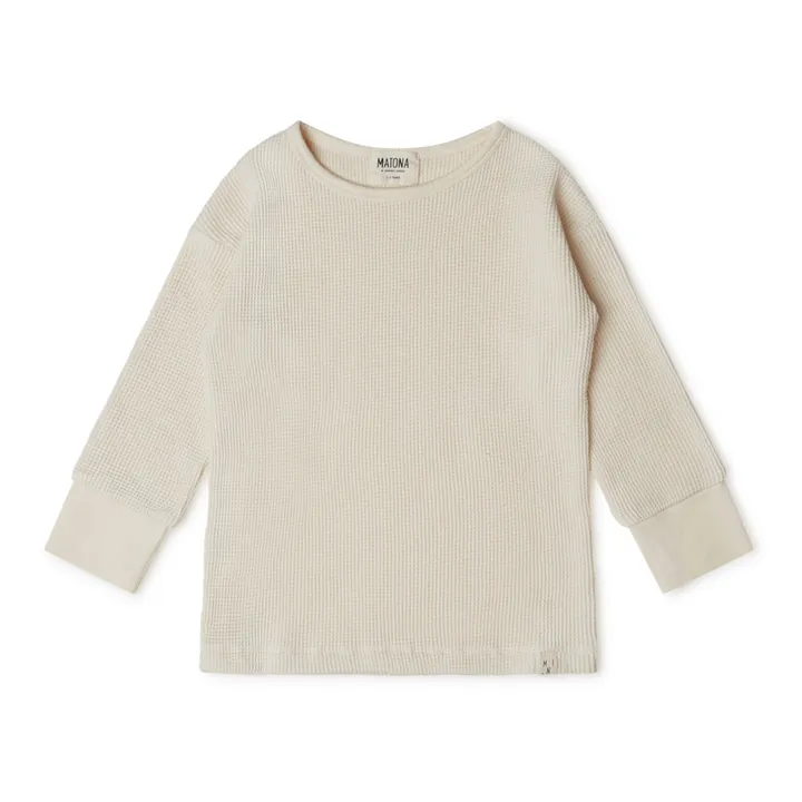Matona T-Shirt Coton Bio Gaufré | Ecru