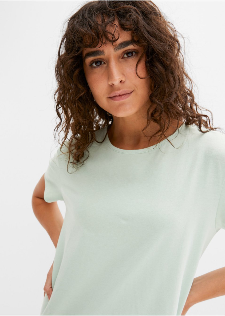 Robe longue en coton avec fente