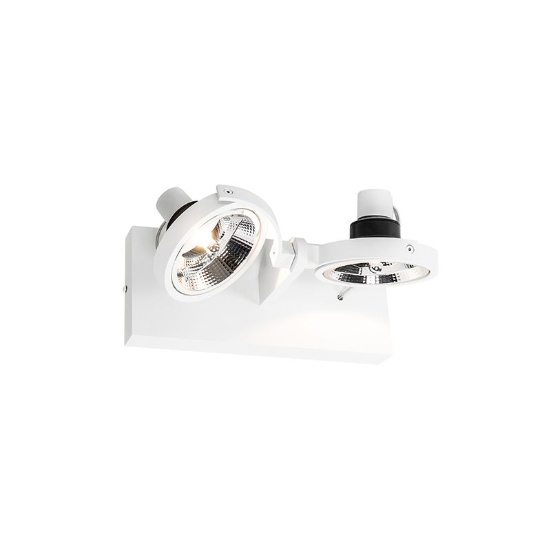 Moderne spot wit 2-lichts - Master 111