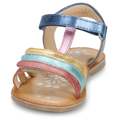 Kickers - DIAMANTO - Marine / Metal / Multicolore