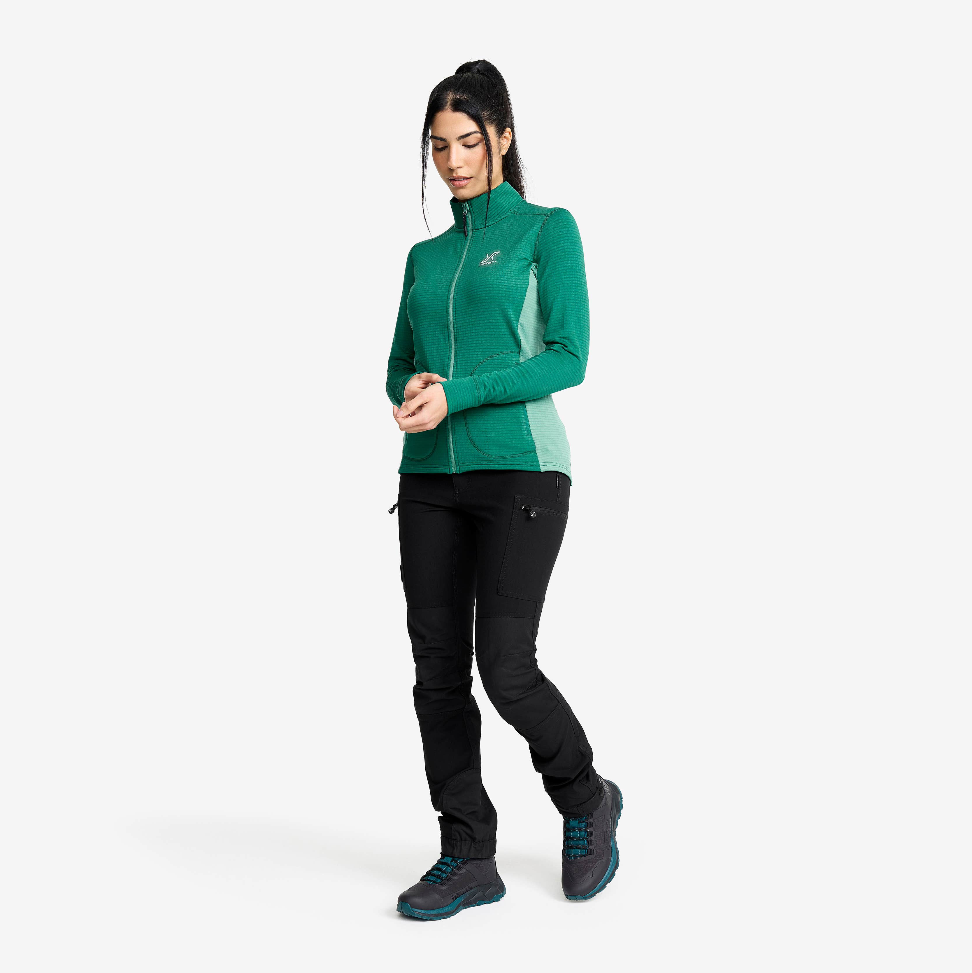 Waffle Full-zip Fleece  Dame North Sea