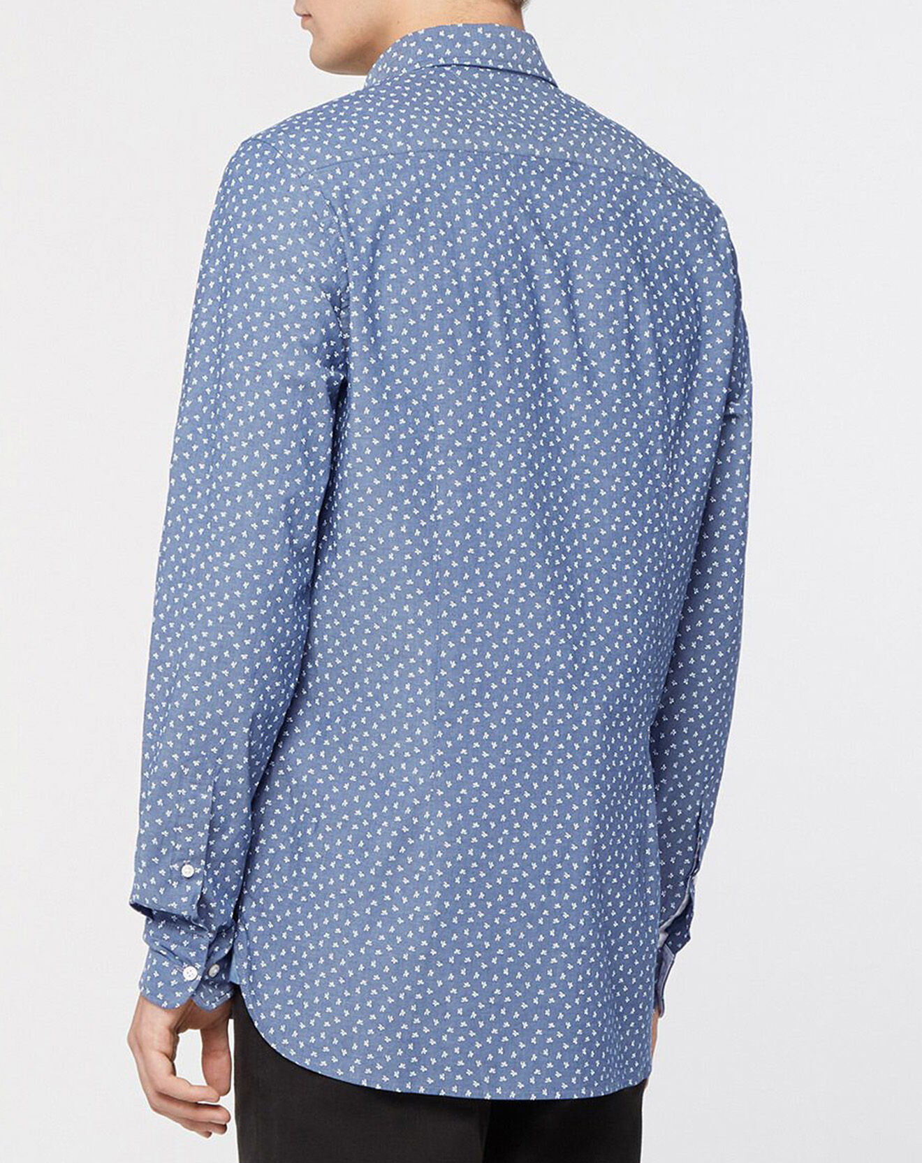 Tommy Hilfiger Chemise Slim Clover imprimé fantaisie bleu/blanc