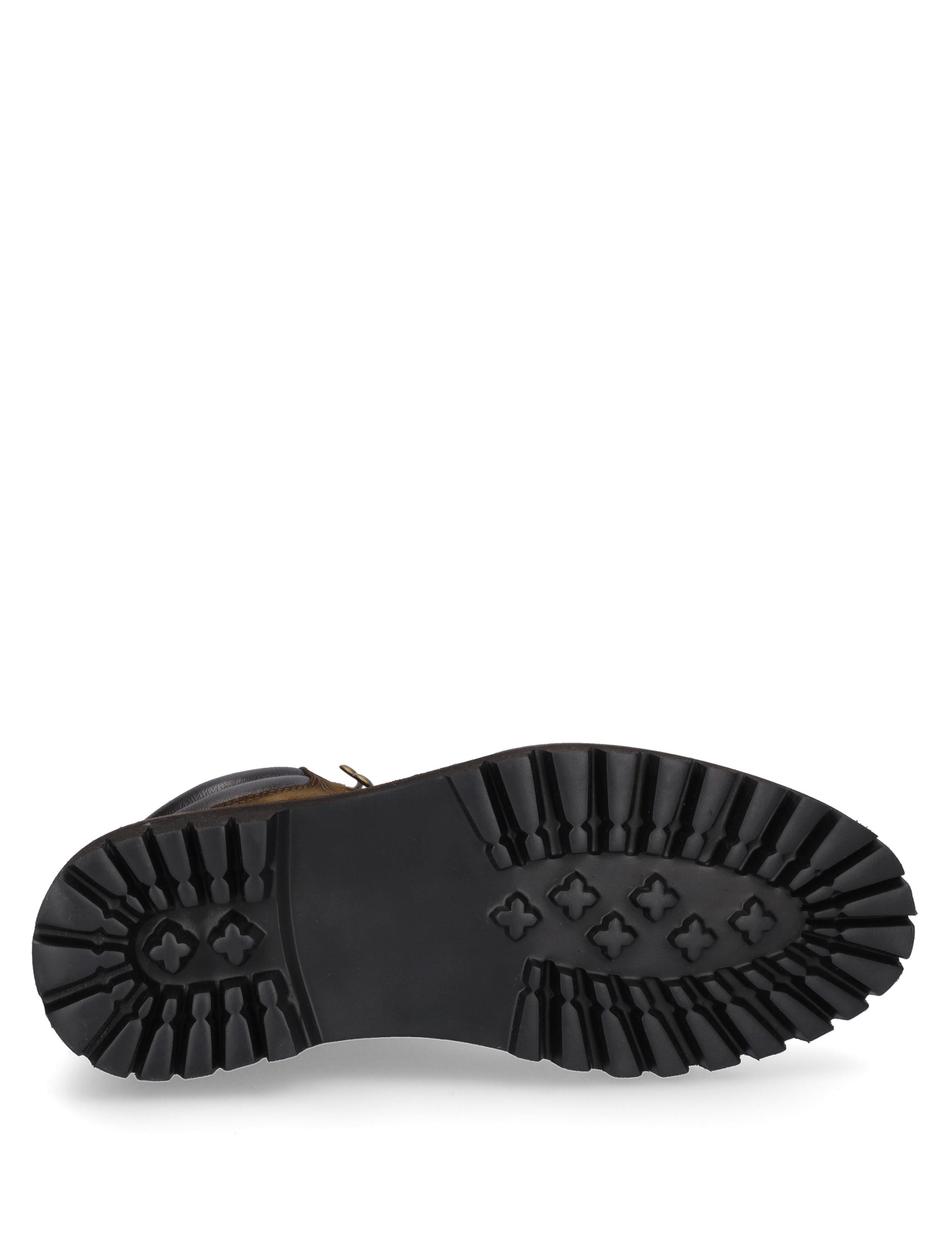 Stiefelette Romed 01, tabak-kombi