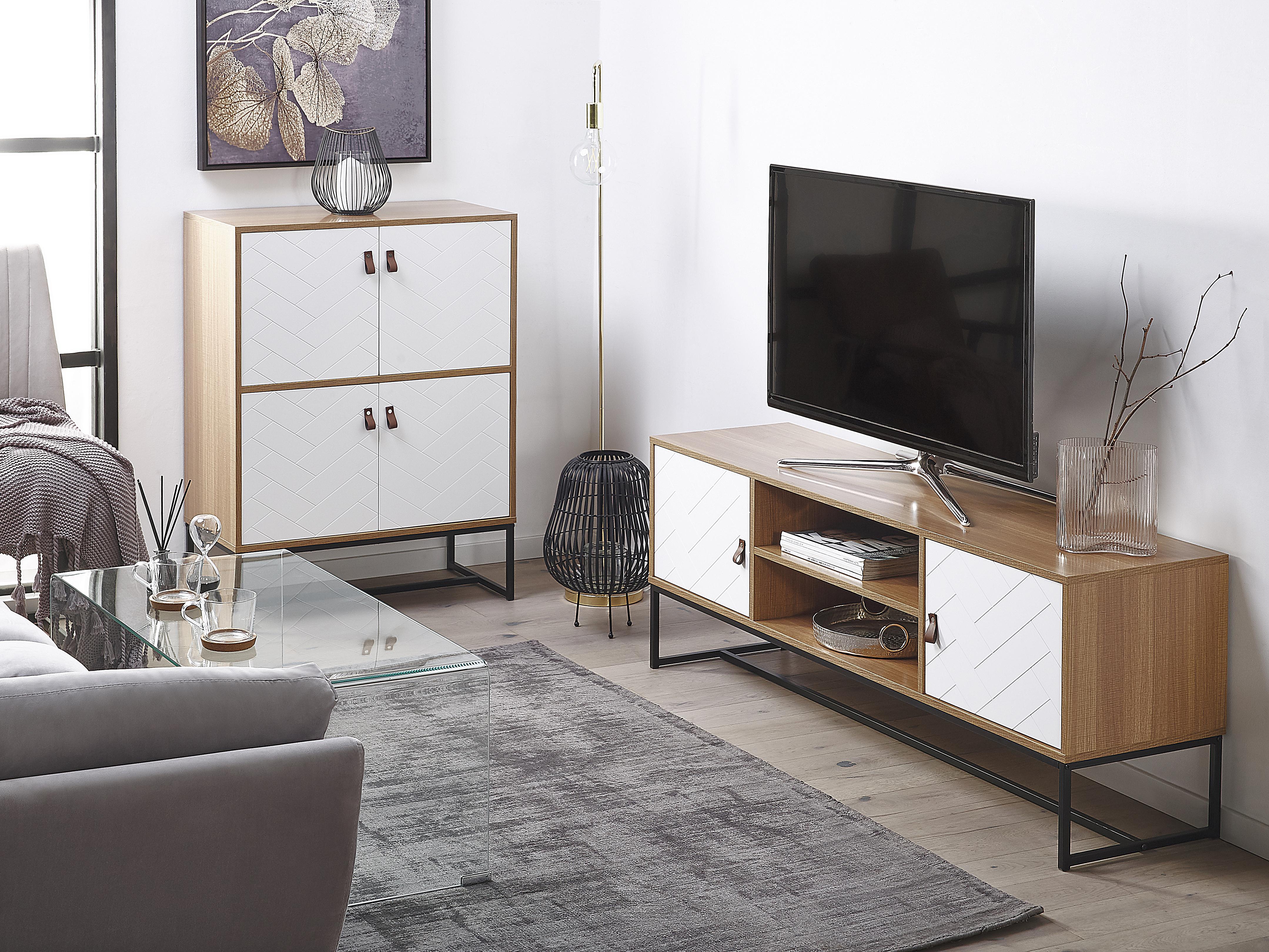 Kast NUEVA Lichtbruin/wit
