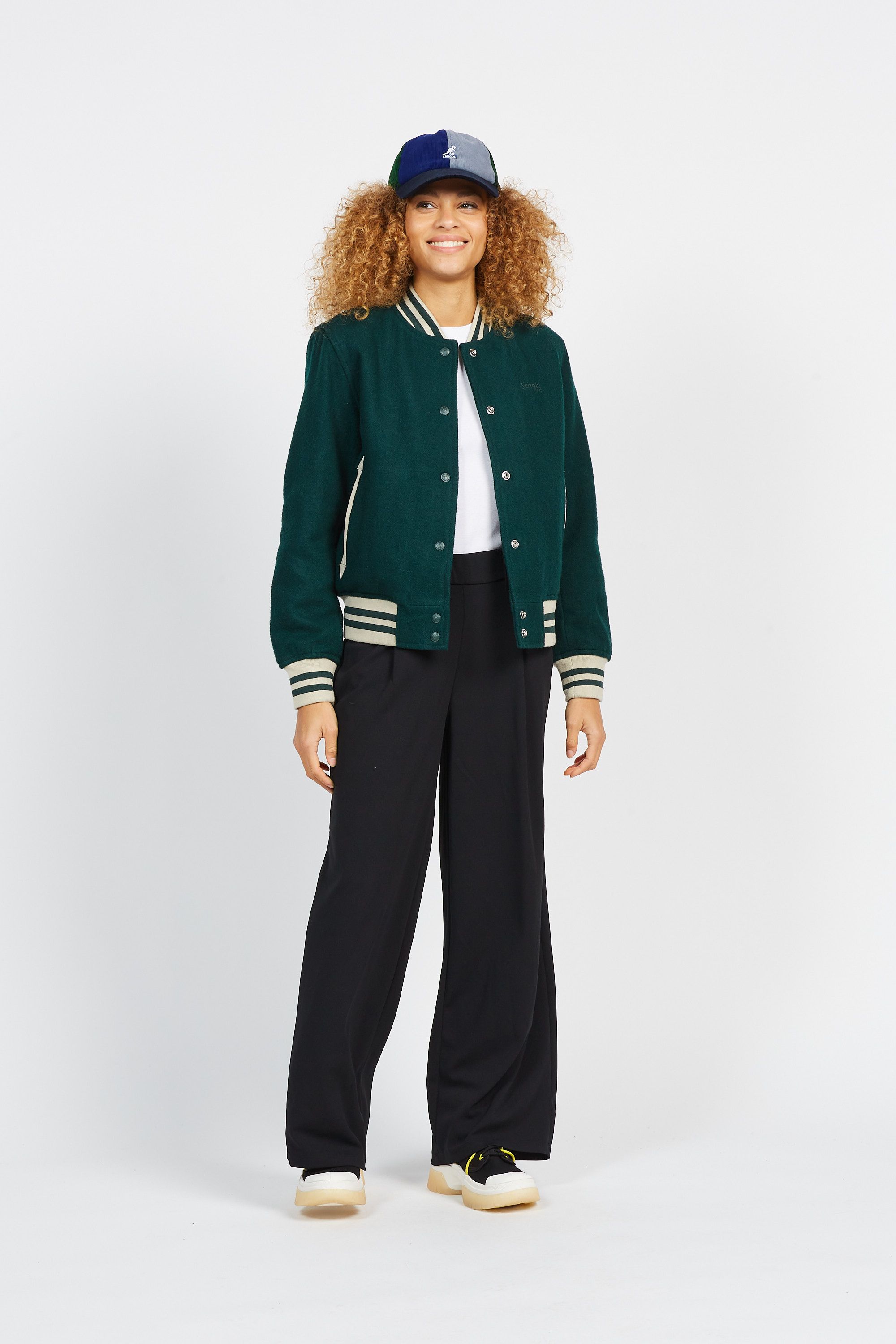 SCHOTT Blouson varsity Vert