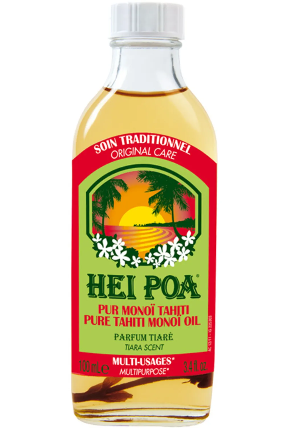 Hei Poa Pur Monoï Parfum Tiaré-100 ml
