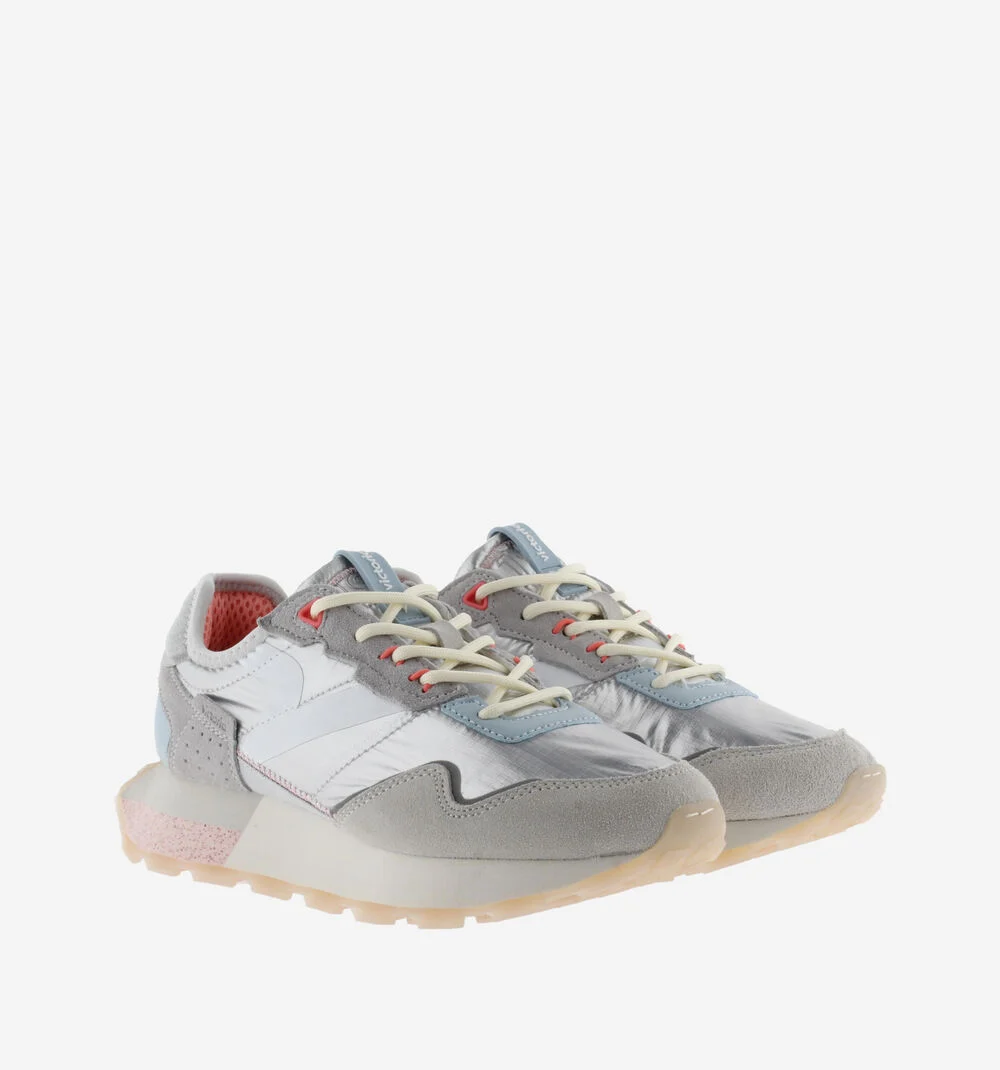WING - POP METAL NYLON Baskets métallisées pour femme PLATA