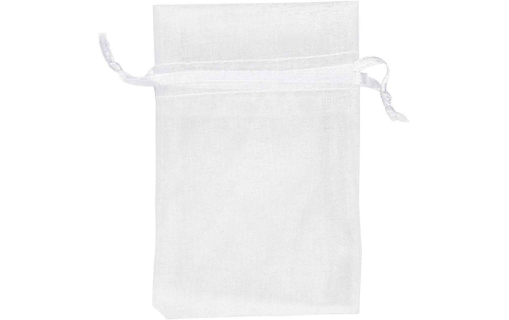 Organzabeutel Organza 7 x 10 cm Weiss, 10 StückOrganzsäckchen
